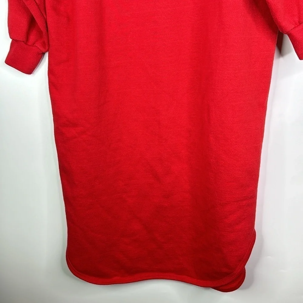Gopher Sport Vintage Christmas Goose Red Long Sleeve Pajama Nightgown Size Large